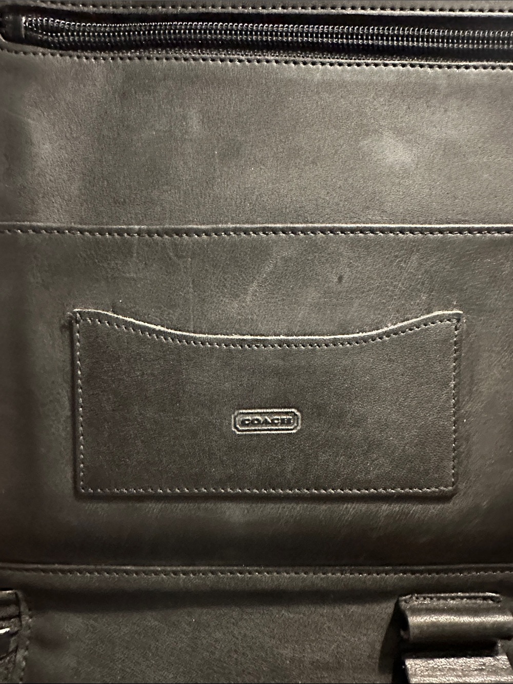 Coach Black Leather Portfolio Organizer - Picture 2 of 6